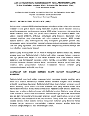 AMR DAN KESELAMATAN MAKANAN