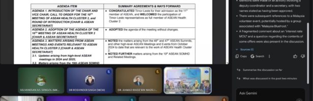 Mesyuarat ASEAN Health Cluster 2 (AHC2) Bil 1/2026