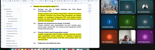Perbincangan Protokol Pengurusan Nipah Malaysia